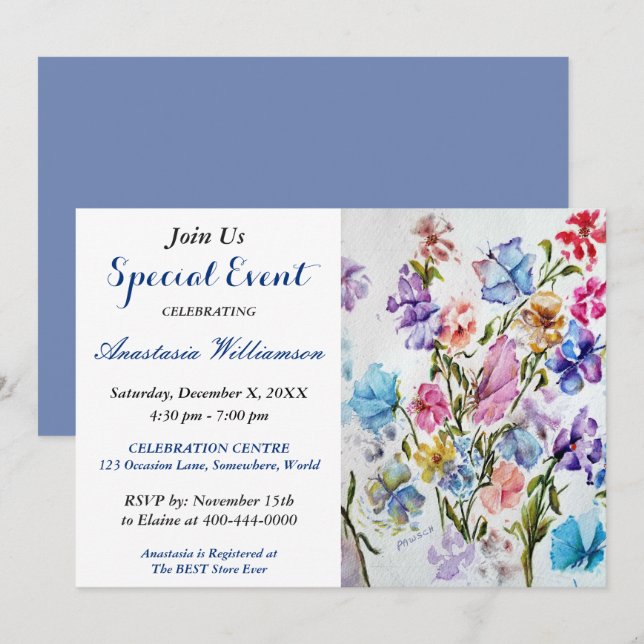 CONVITE PARA EVENTOS DE BRUNCH (Frente/Verso)