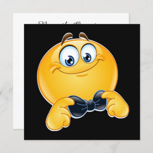 Convite para eventos de empate preto Tuxedo