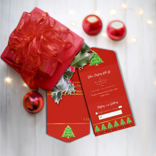 Convite para eventos de Natal - Tudo Vermelho e Ve
