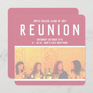 Convite para eventos femininos em rosa e amarelo