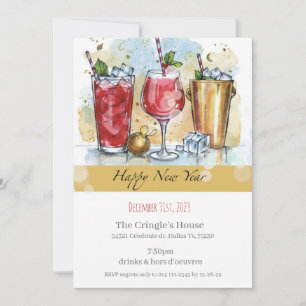 Convite para felizes anos novos