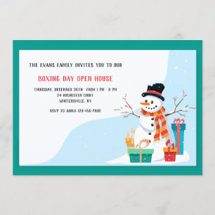 Convite para Feriado de Neve no Dia de Boxing
