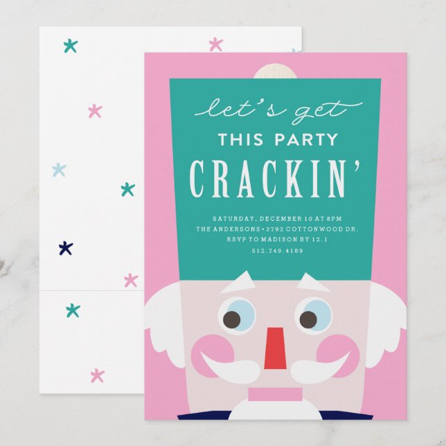 Convite para Feriado de Nozes Soldados (Frente/Verso)