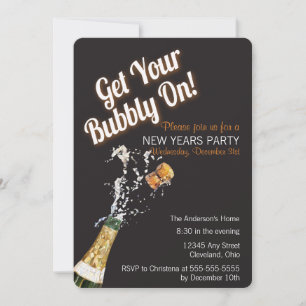 Convite para Férias de Celebração à Bubble