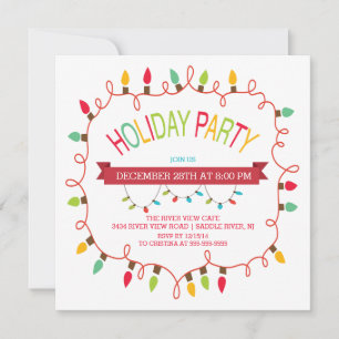 Convite para Férias de felizes e Luzes de Natal Br