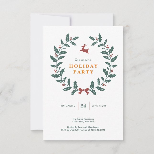 Convite para Férias de Natal (Frente)