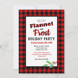 Convite para Férias Flannel e Frost