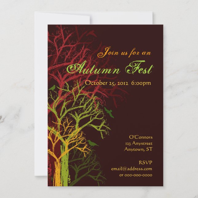 Convite para Fest de Halloween (Frente)