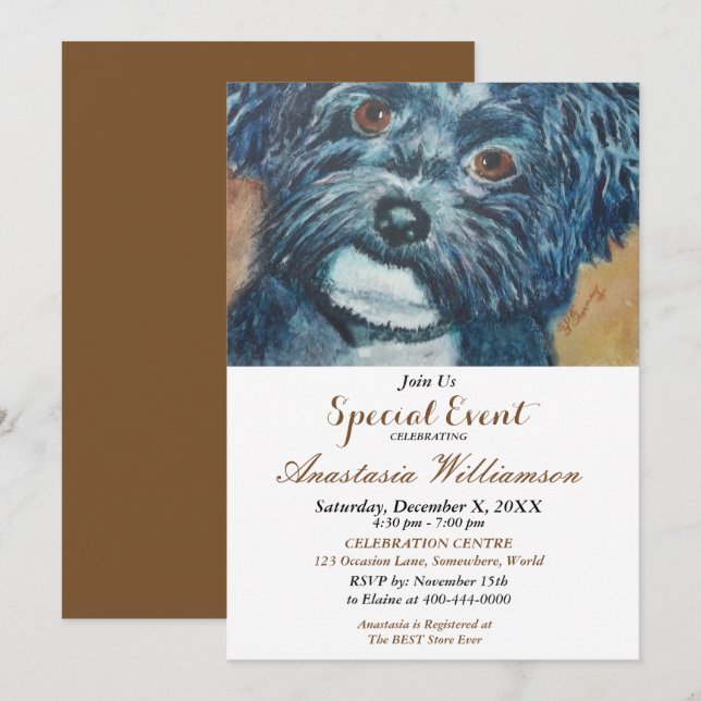 CONVITE PARA FESTA À TARDE (Frente/Verso)