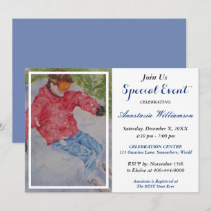 CONVITE PARA FESTA APÓS-ESQUI