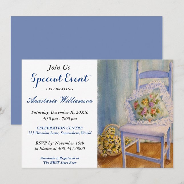 CONVITE PARA FESTA COM TEMA RETRÔ (Frente/Verso)