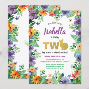 Convite para festa de 2 anos no dia da Páscoa