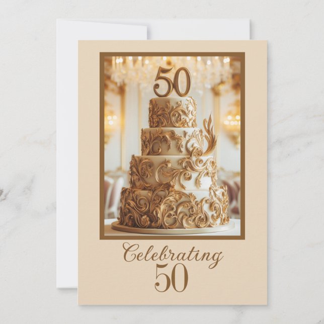 CONVITE PARA FESTA DE 50º ANIVERSÁRIO (Verso)
