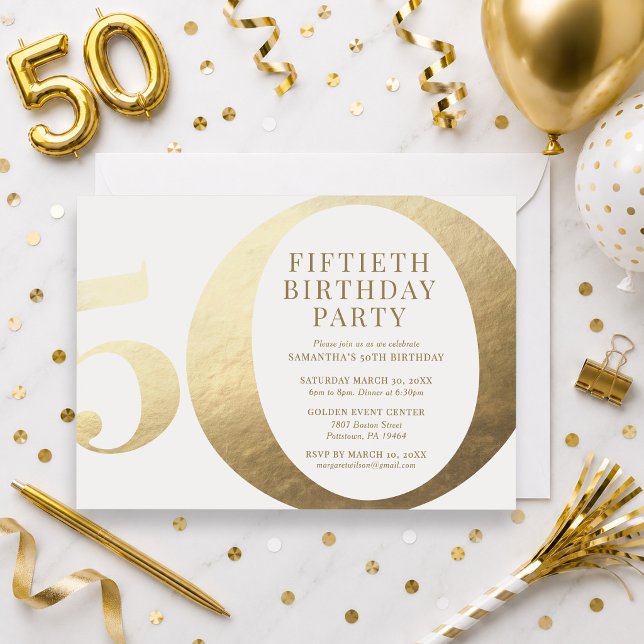 Convite para Festa de 50 Anos (Criador carregado)
