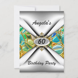 Convite para festa de 60 anos sexagésimo
