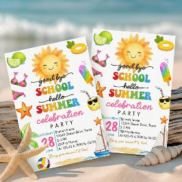 Convite para Festa de Adeus à Escola e Olá Verão