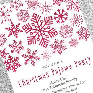 Convite para Festa de Adultos com Tema de Neve Gli