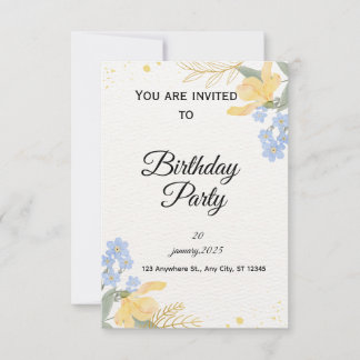 Convite para Festa de Aniversário