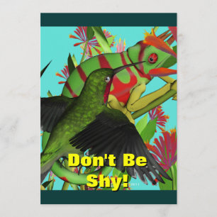 Convite para Festa de aniversário Chameleon