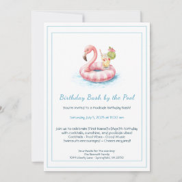 Convite para Festa de Aniversário com Coquetéis na