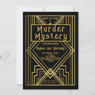 Convite para festa de aniversário com tema de mist