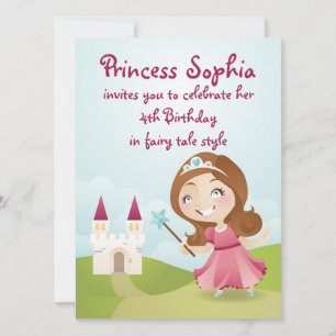 Convite para Festa de aniversário da Princesa