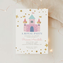 Convite para Festa de Aniversário da Princesa Rosa