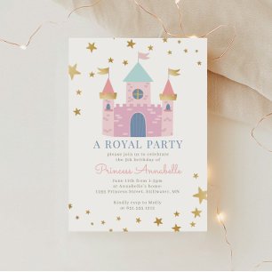 Convite para Festa de Aniversário da Princesa Rosa