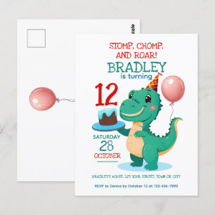 Convite para Festa de Aniversário de 12 anos do T 