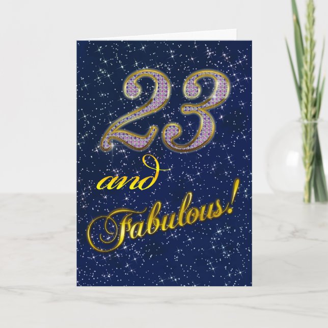 Convite para festa de aniversário de 23 anos (Frente)