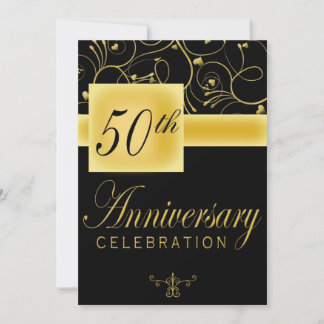 Convite para Festa de Aniversário de 50 Anos