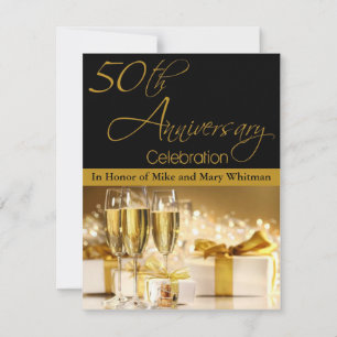 Convite para Festa de Aniversário de 50 anos