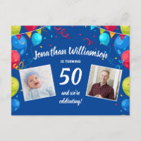 Convite para Festa de Aniversário de 50 anos, 2 Fo