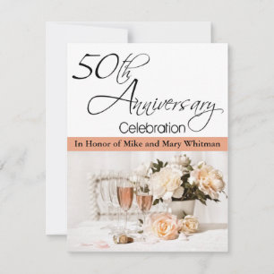Convite para Festa de Aniversário de 50 Anos de Ca