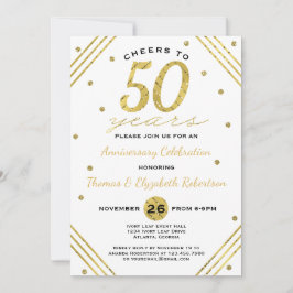 Convite para Festa de Aniversário de 50 Anos, Faux