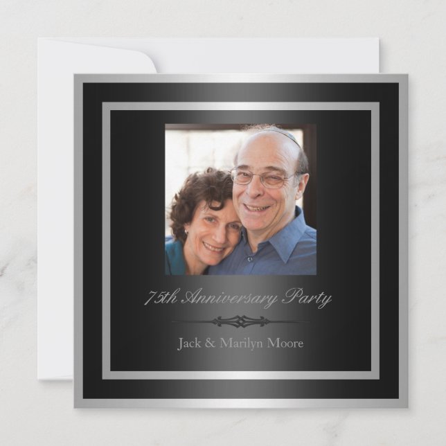 Convite para Festa de Aniversário de 75 anos (Frente)