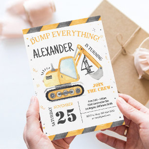 Convite para Festa de Aniversário de Caminhão de O