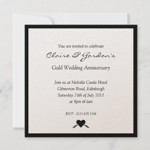 Convite para Festa de Aniversário de Casamento de