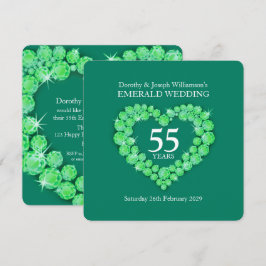 Convite para festa de aniversário de casamento de 