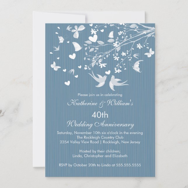 Convite para Festa de Aniversário de Casamento Mod (Frente)