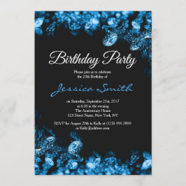 Convite para Festa de aniversário de Diamante Azul