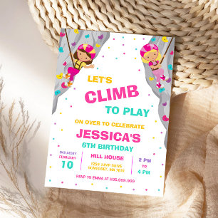 Convite para Festa de Aniversário de Escalada em R