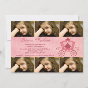 Convite para festa de aniversário de fotos da carr