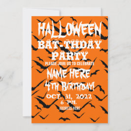 CONVITE PARA FESTA DE ANIVERSÁRIO DE HALLOWEEN