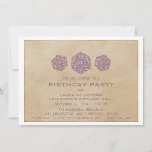 Convite para Festa de aniversário de Jogador de D