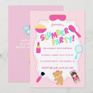 Convite para Festa de Aniversário de Menina com Pe