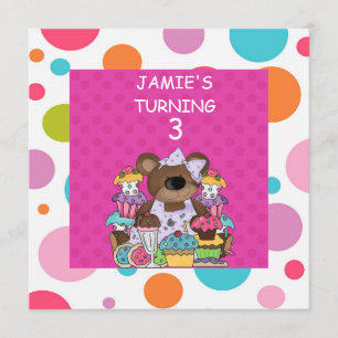 CONVITE PARA Festa de aniversario de meninas DE CU