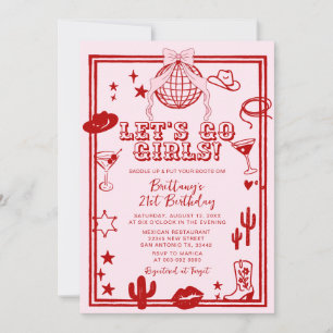 Convite para Festa de aniversario de meninas do Re