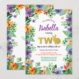 convite para festa de aniversário de Páscoa de 2 a