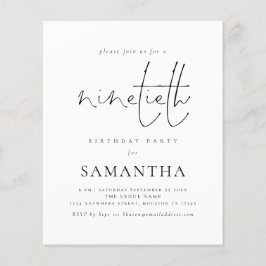 Convite para Festa de aniversário de Script Simple